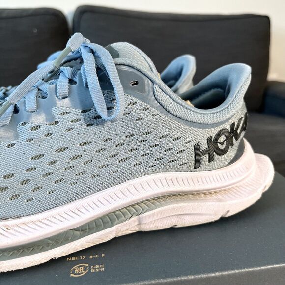 Hoka One One Kawana Trail Running Shoes Mountain Spring/Goblin Blue Men's 8.5D - Picture 7 of 12